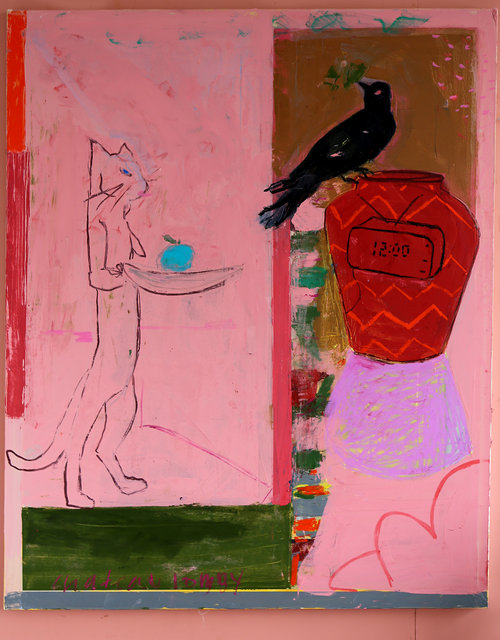 Pink Bacchus and Bird