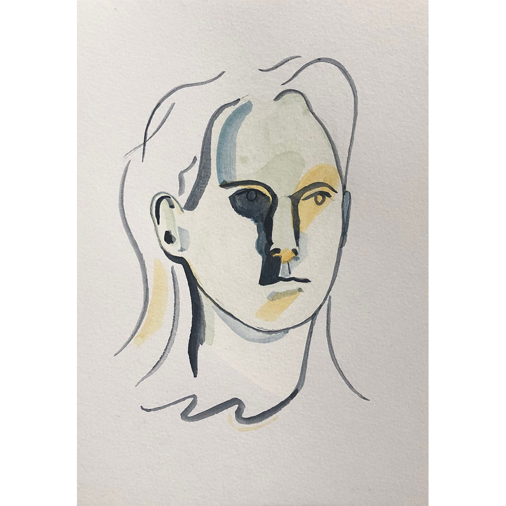 Portrait-III,-James-Owens,-Watercolour-on-Paper,-18.8-x-21-cm,-£250,-Partnership-Editions.jpg