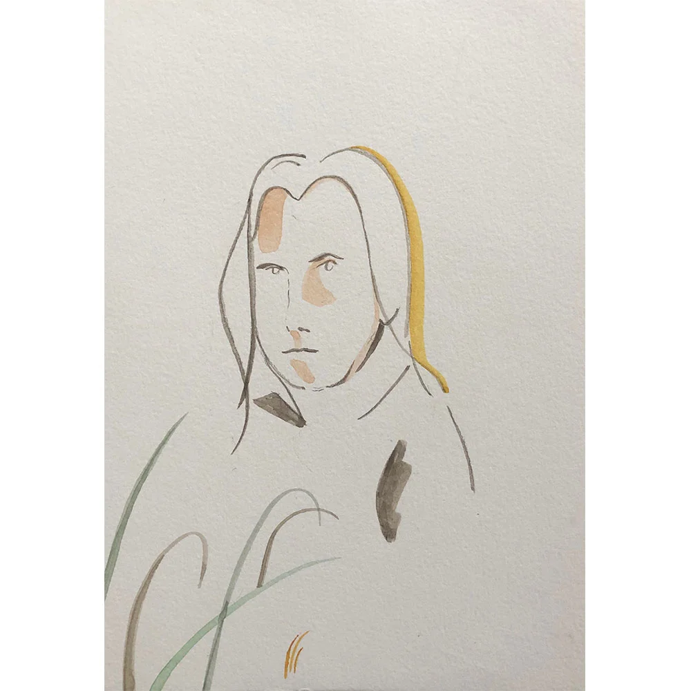 I-saw-her-there-in-the-long-grass,-James-Owens,-Watercolour-on-Paper,-18.8-x-21-cm,-£280,-Partnership-Editions.jpg