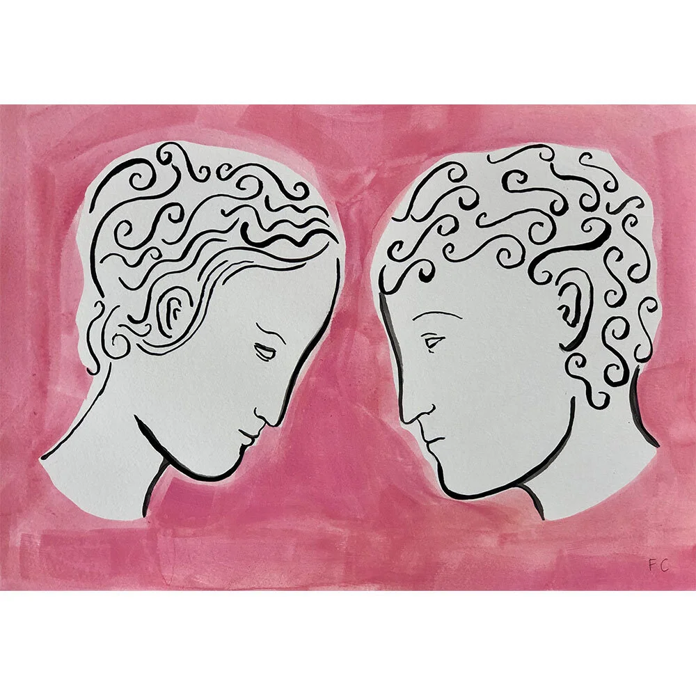 Landscape-Lovers,-Indian-Ink-and-Coloured-Ink-on-Paper,-Frances-Costelloe,-A3,-£300,-Partnership-Editions.jpg