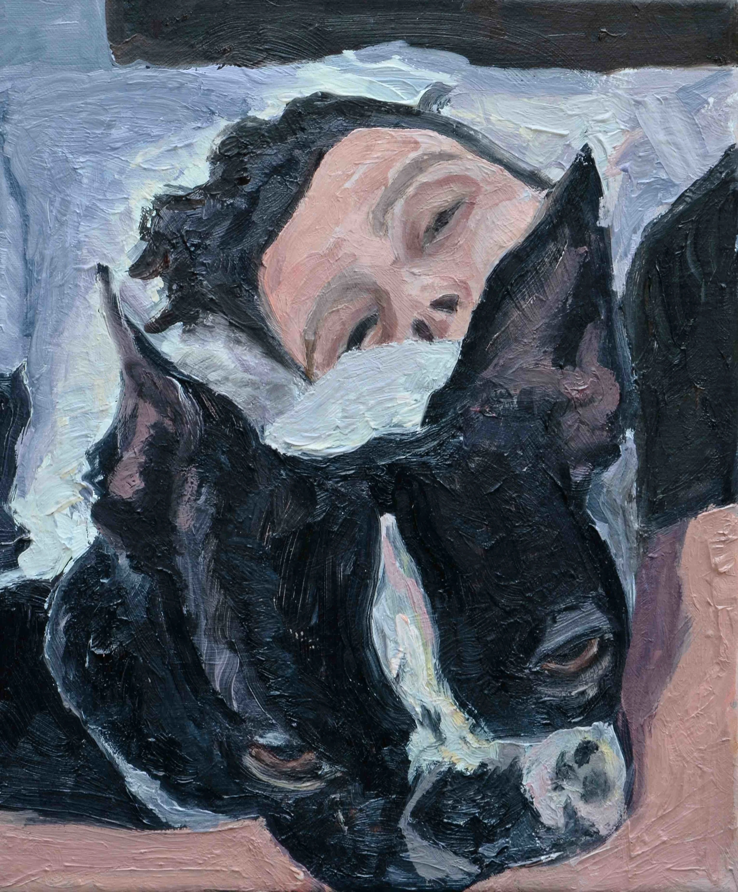 Kate & Ernie, 2016, Oil on canvas, 25 x 30 cm