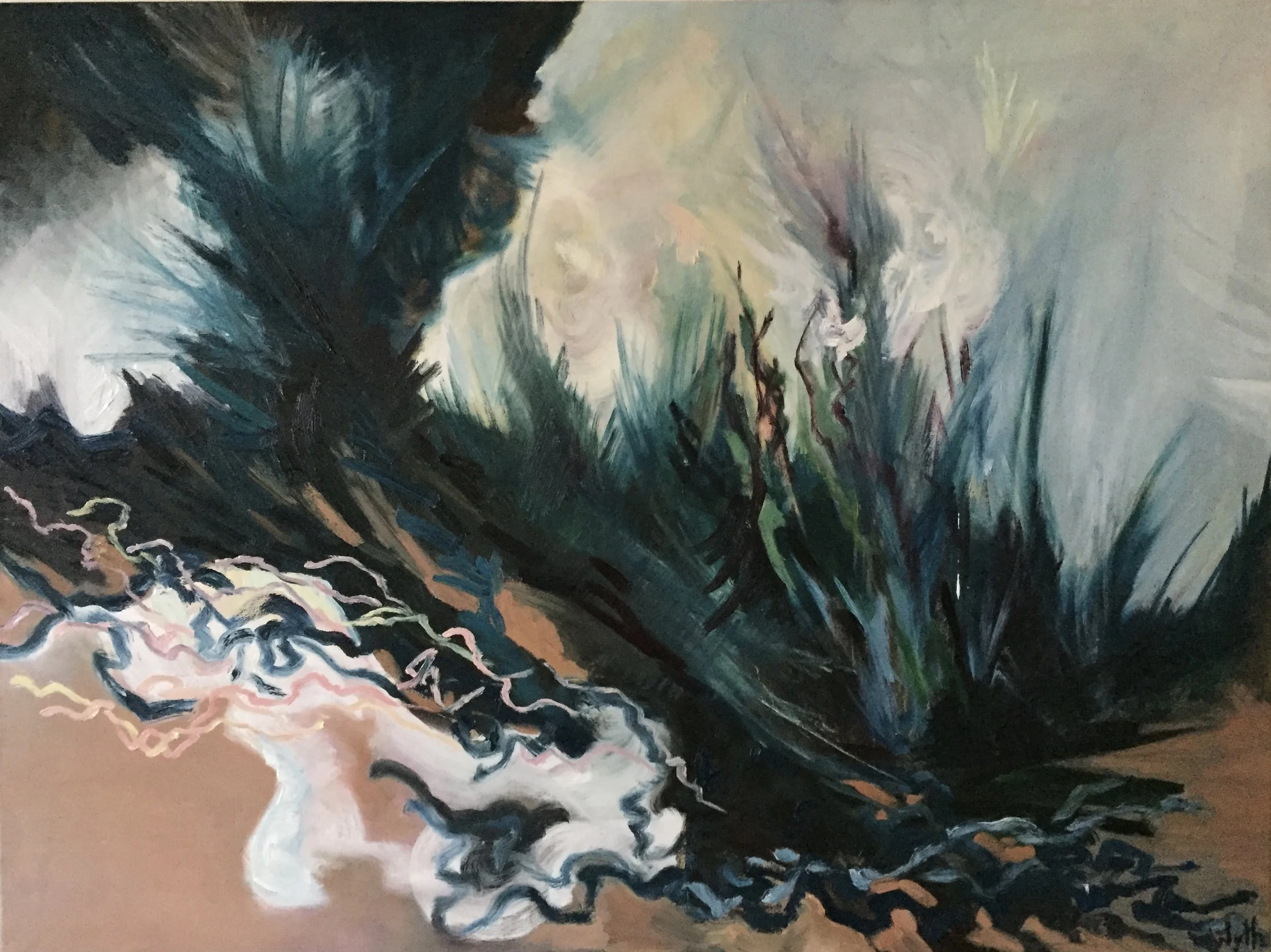 Encore, 2018, Oil on canvas, 102 x 76 cm