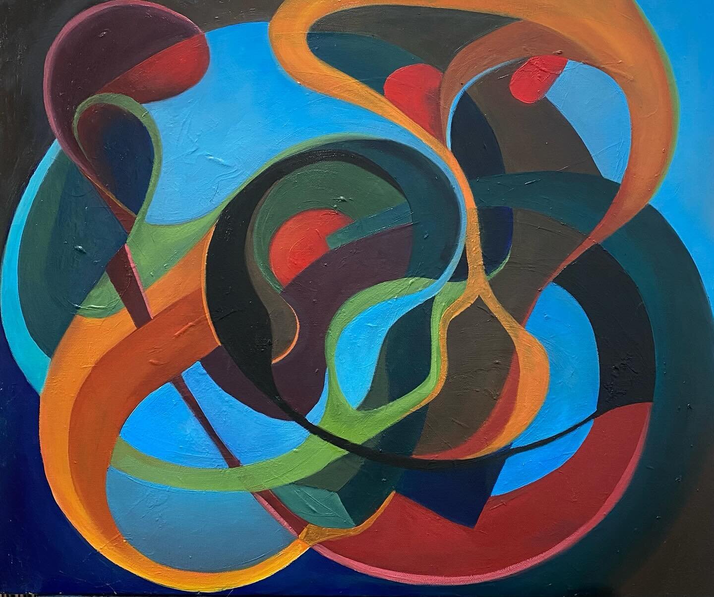 Looped
60 x 50 cm
Oil on canvas 
2024
-
-
Celebrating the end of January with this decidedly wintery new painting. I was born in January and (weirdly) always liked this month. Never sad to see it go though, especially this year as I took on dry Janua