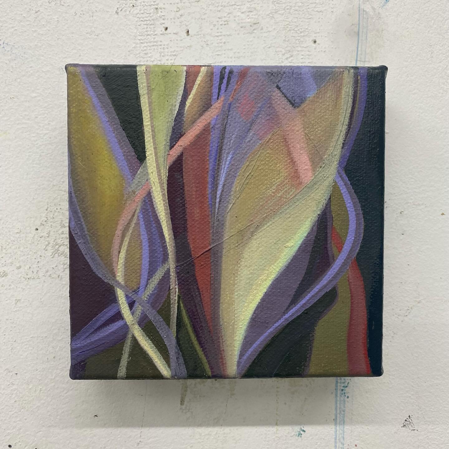 This is my entry to the
@canalboatcontemporary Miniatures
Challenge.

Here is the story of how I came to enter this inspiring challenge&hellip; 
I normally work very large and love the physicality of big formats. I visited a few weeks ago the great p