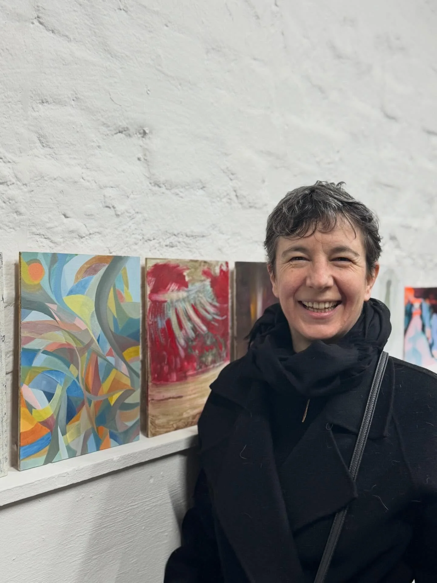 Busy @auto___amor @terrace_gallery PV tonight! Great artwork selection @karl_bielik (as always). Nice to meet so many of you. 
Show continues until 7th of March and on @artsy 
-
-
#abstracters #autoamor #artcommunity #artsy #artlondon