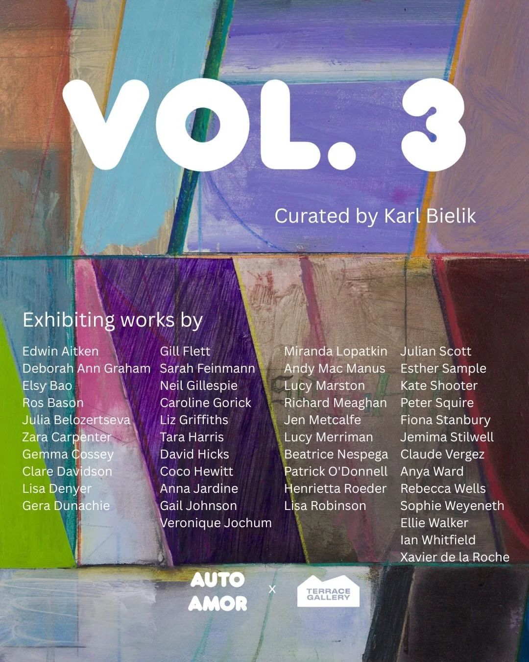 Tonight!

-
PV 6-8pm TONIGHT THURS 26th FEB
Terrace, 4 Frederick Terrace, London E8 4EW
After show drinks at The Duke of Wellington, 260
Haggerston Toad, London E8 4EP.
@auto___amor 
@terrace_gallery 
-
Show runs Friday Feb 27- March 6th
OPEN 11am-4p