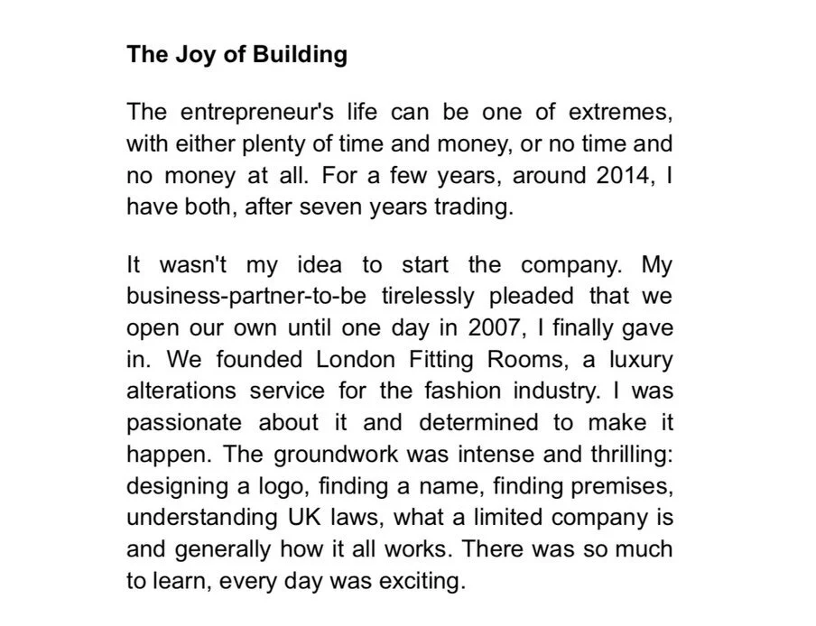 How my life as an entrepreneur started. I&rsquo;ll share all the ups and the downs, to be continued&hellip; 
As always I am very grateful for your comments and reactions, drop me a line! Thank you for reading 
-
-
#substack #apieceofmylife #yokoono #