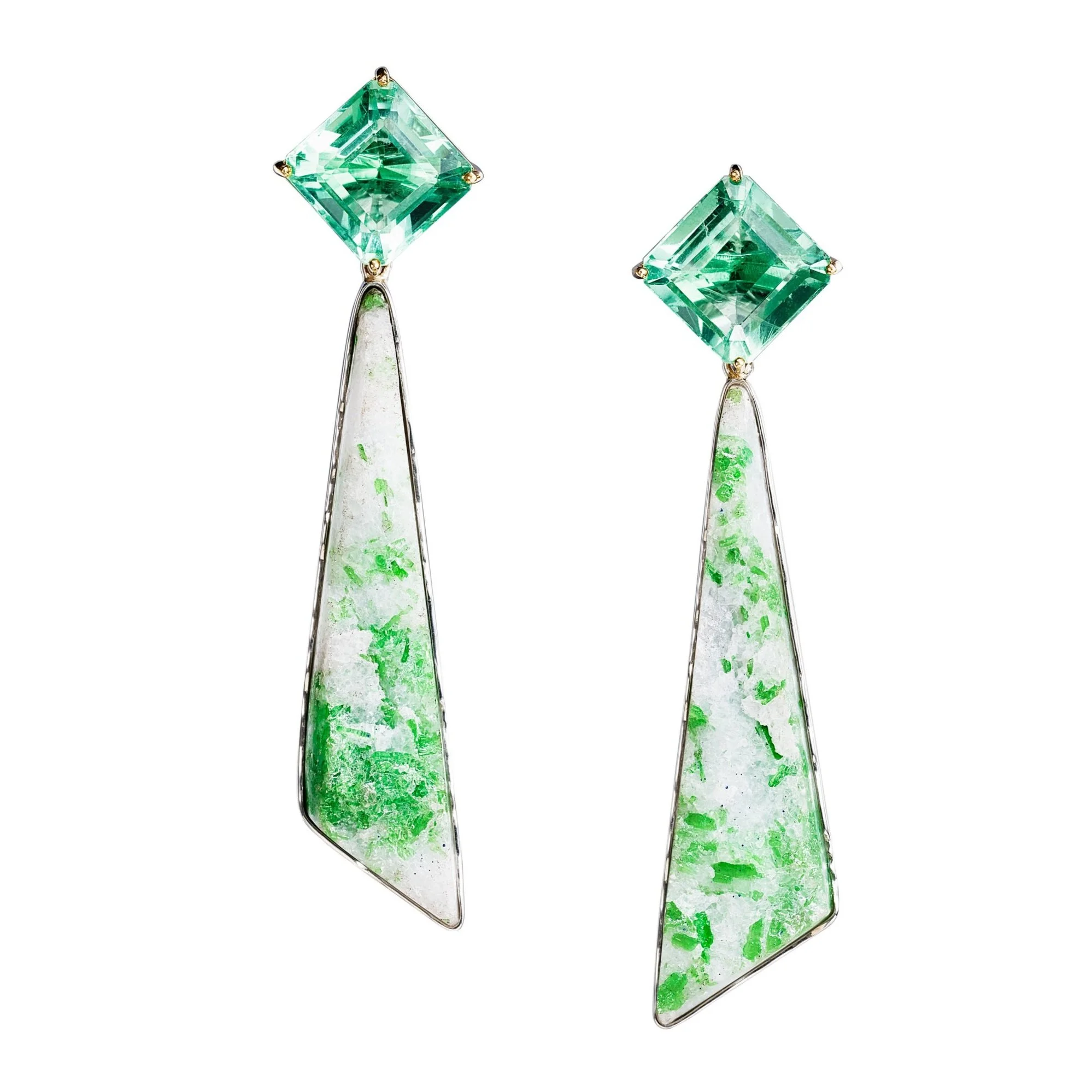 Fringes Made of Green Gems