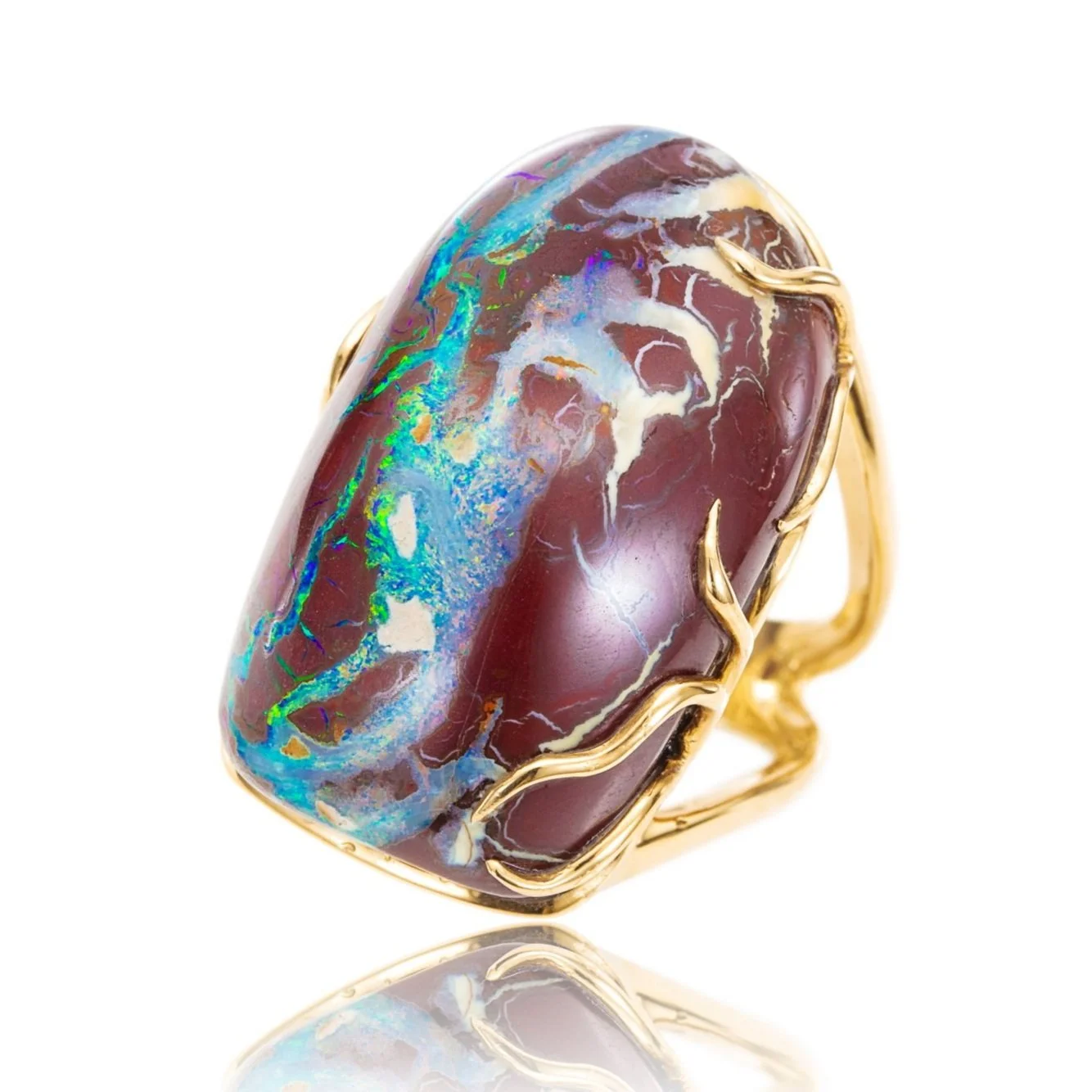 Yowah Nut Opal Ring