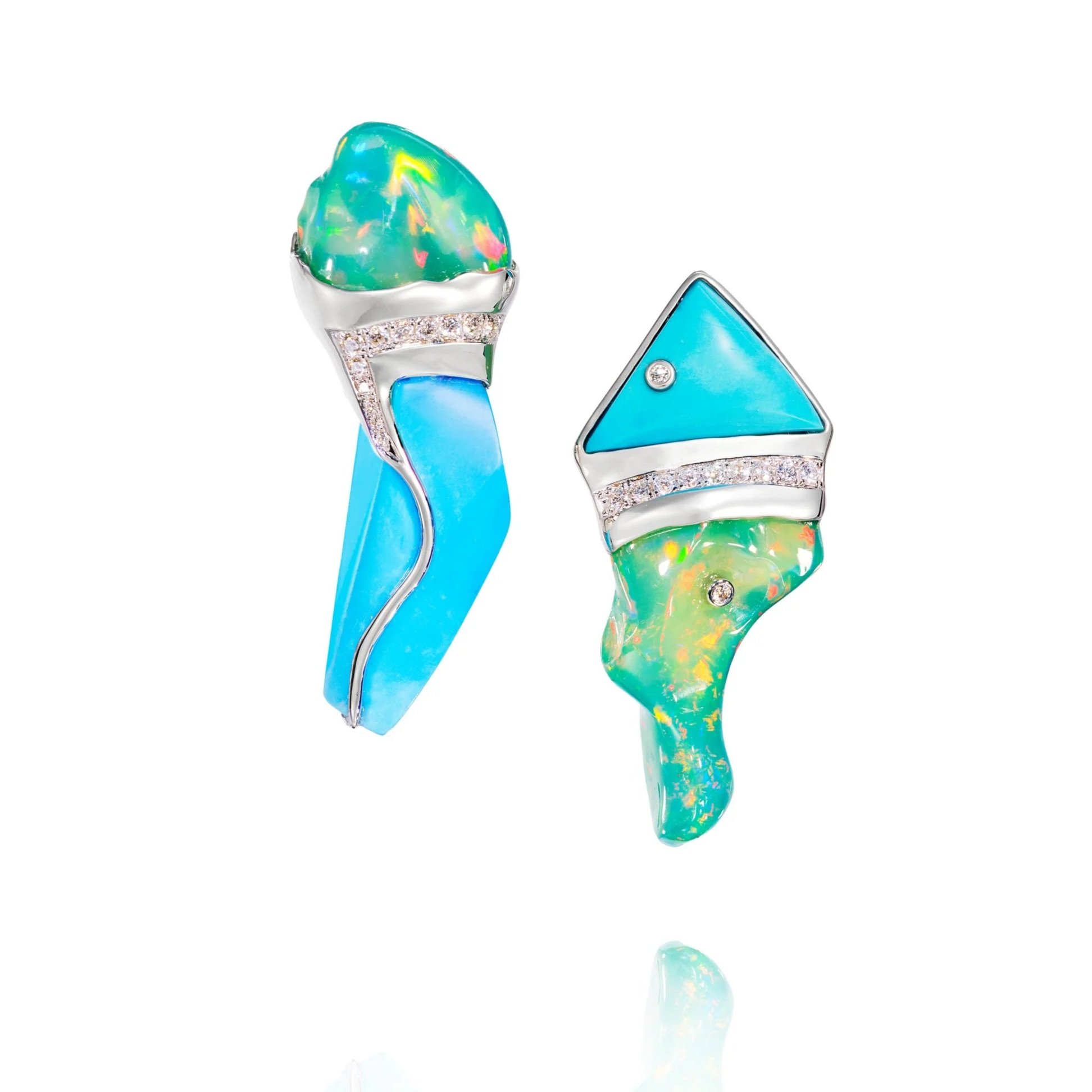 Opal Turquoise A/B Earrings