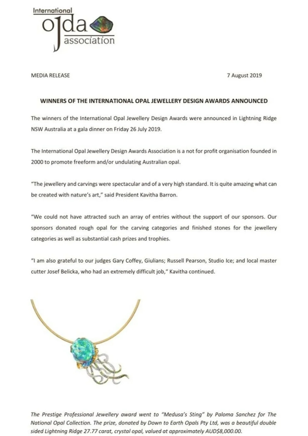 Official press release