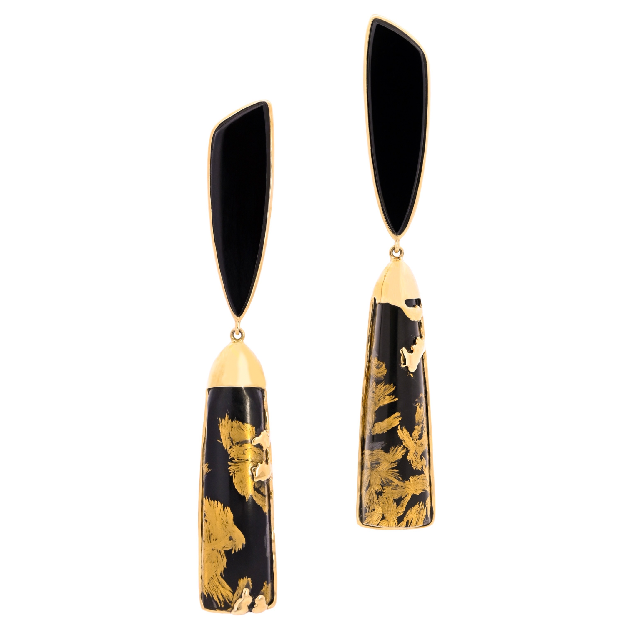Black Agate Earrings