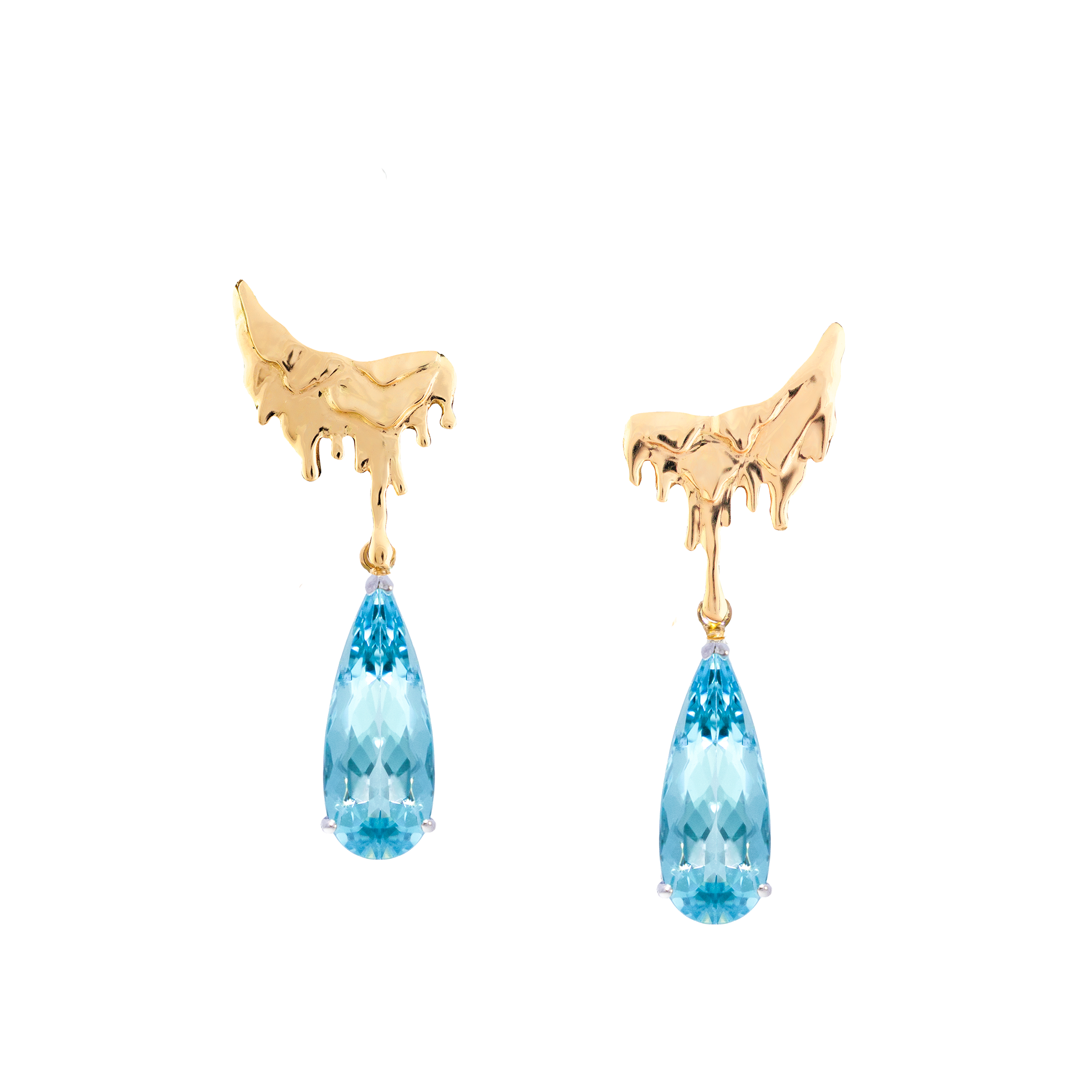Earrings (detachable). Tear drop Santa Maria aquamarines Gold W.png