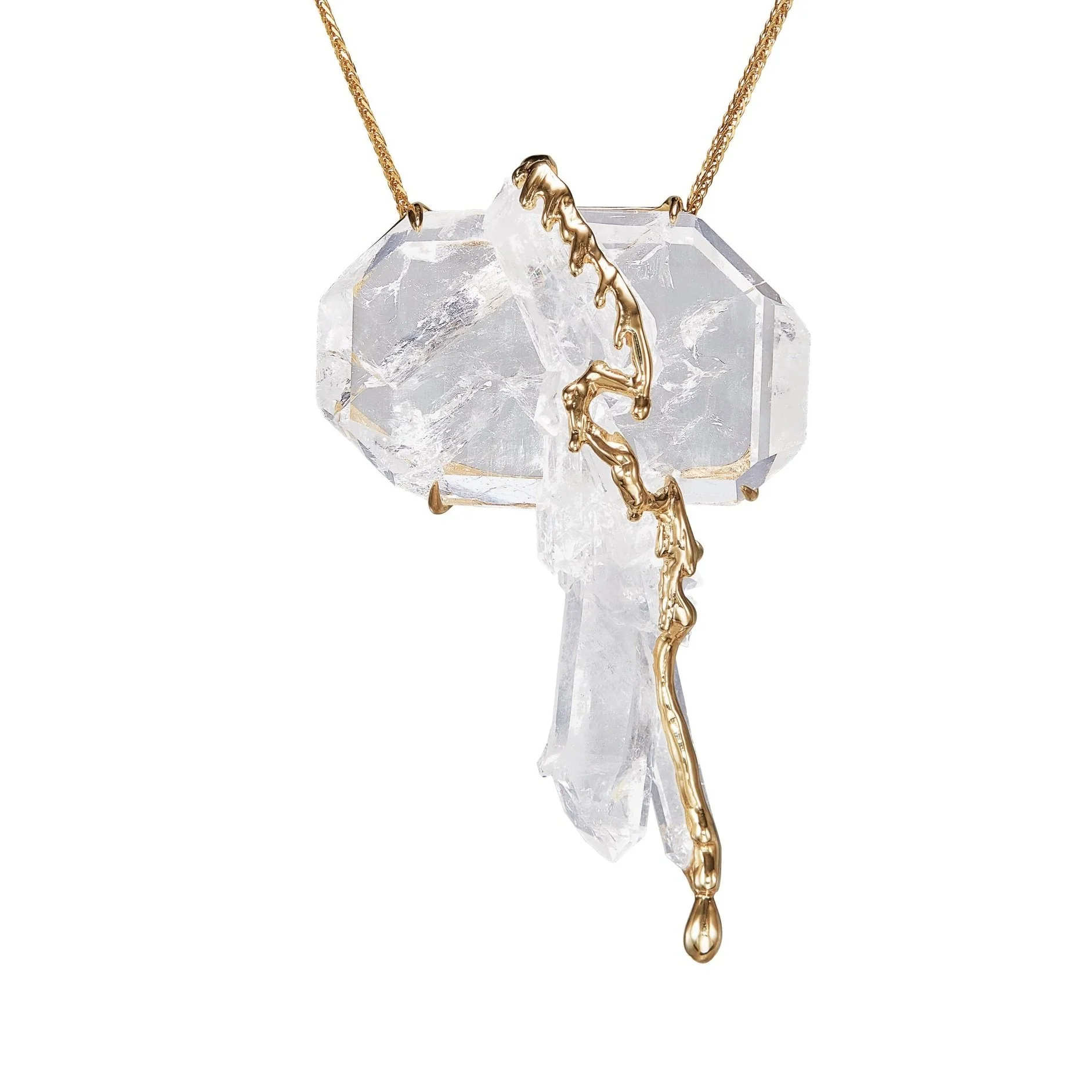 Natural Quartz Specimen Necklace