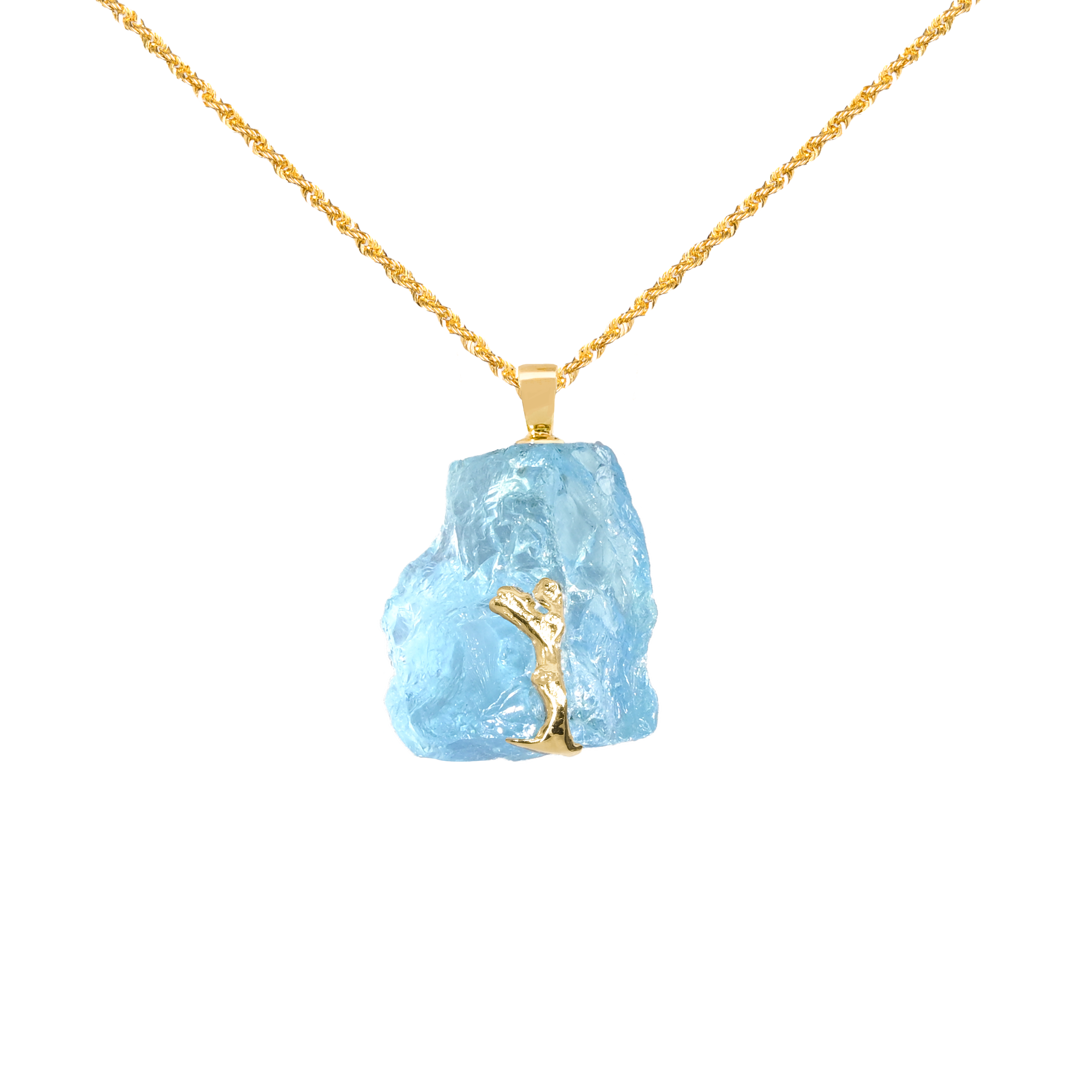 Rough Aquamarine Necklace
