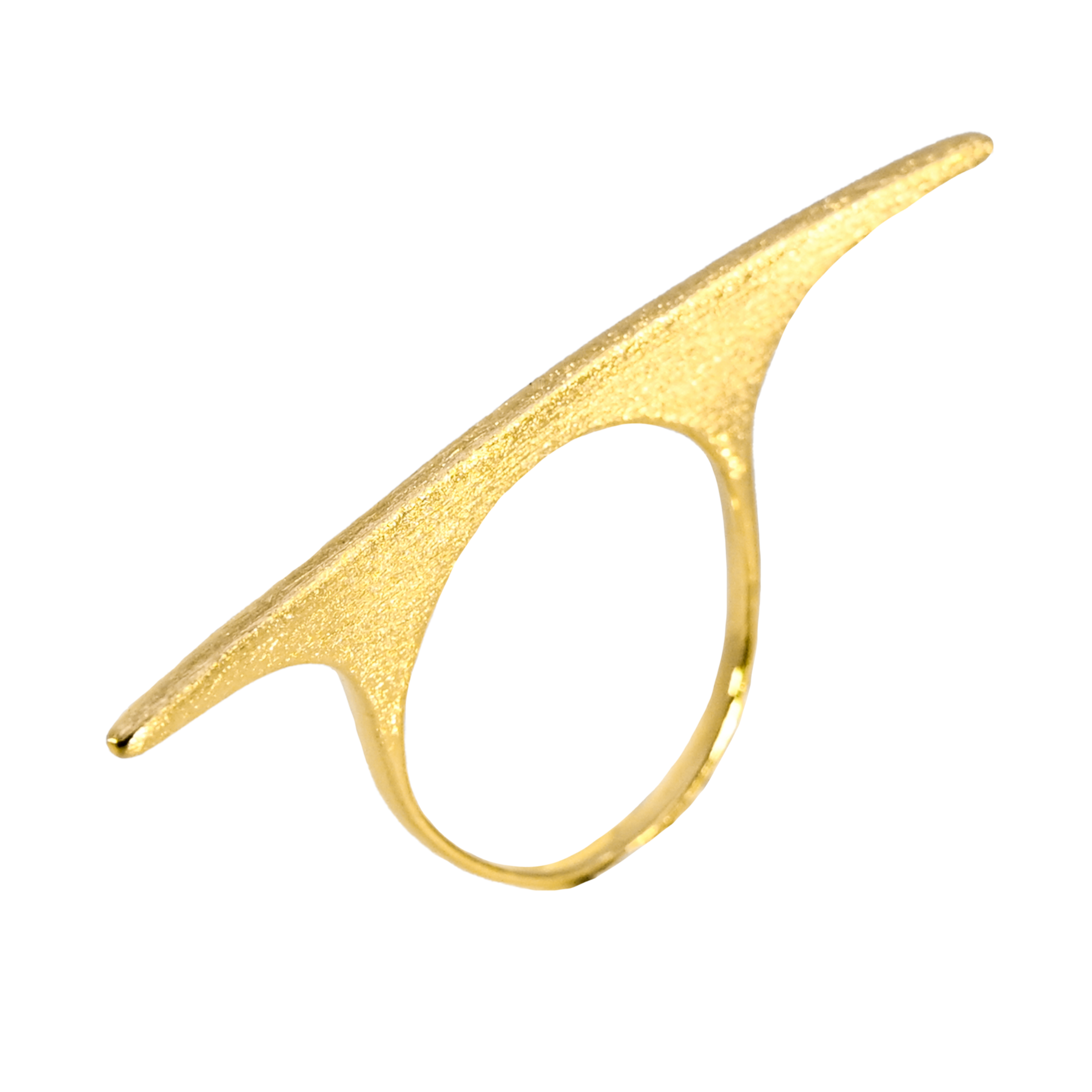 Brushed Gold Ring