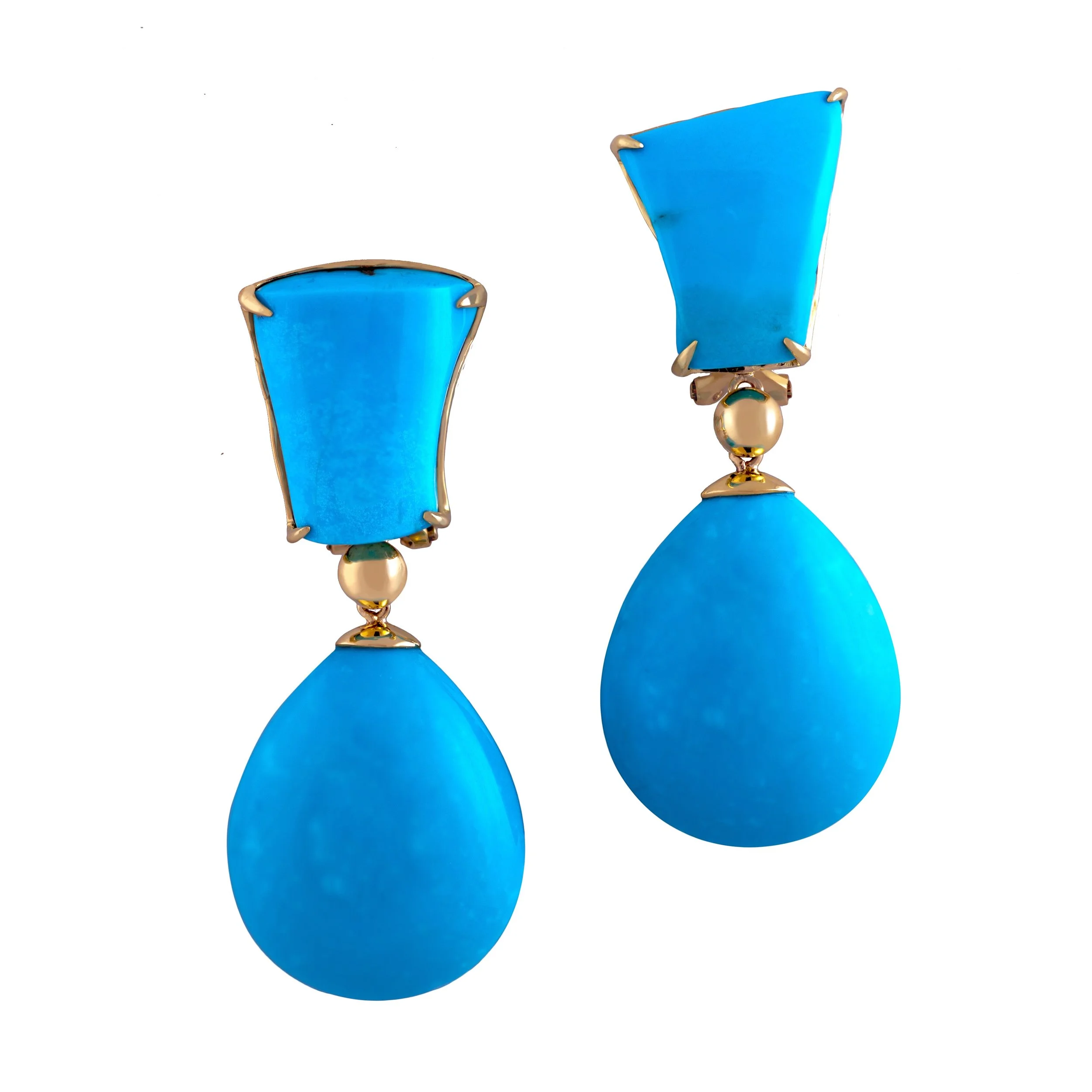Sleeping Beauty Turquoise Earrings