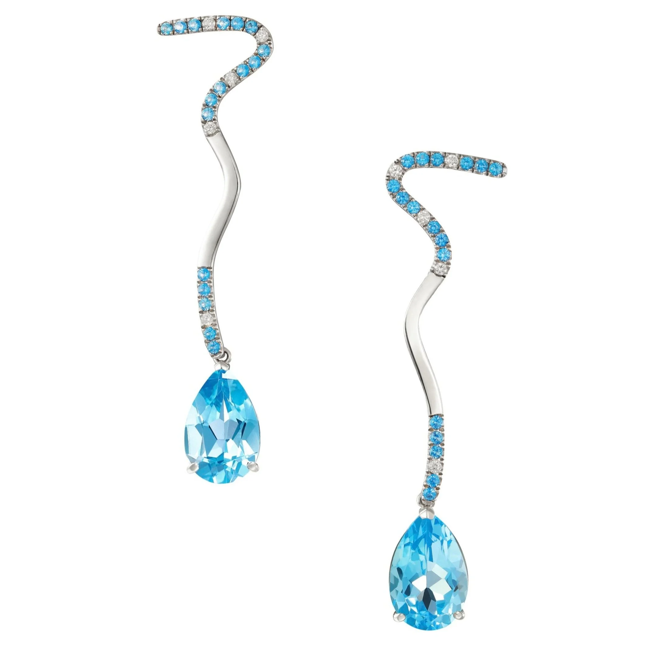 Blue Topaz Earrings