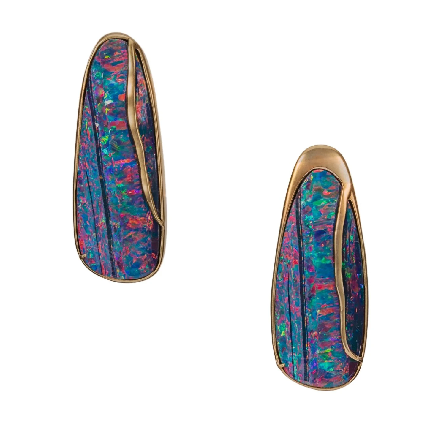 Australian Black Opals Earrings