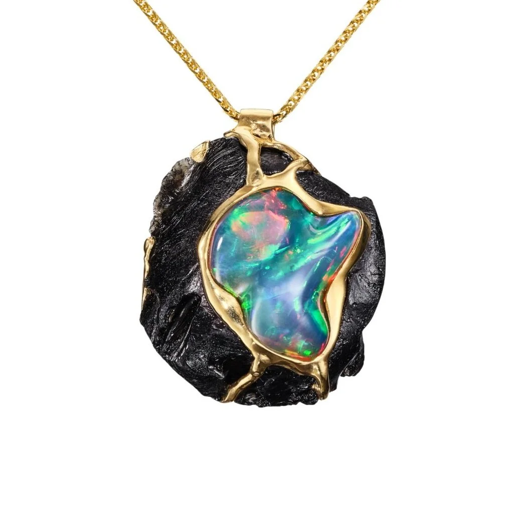 Opal and Tektite Necklace