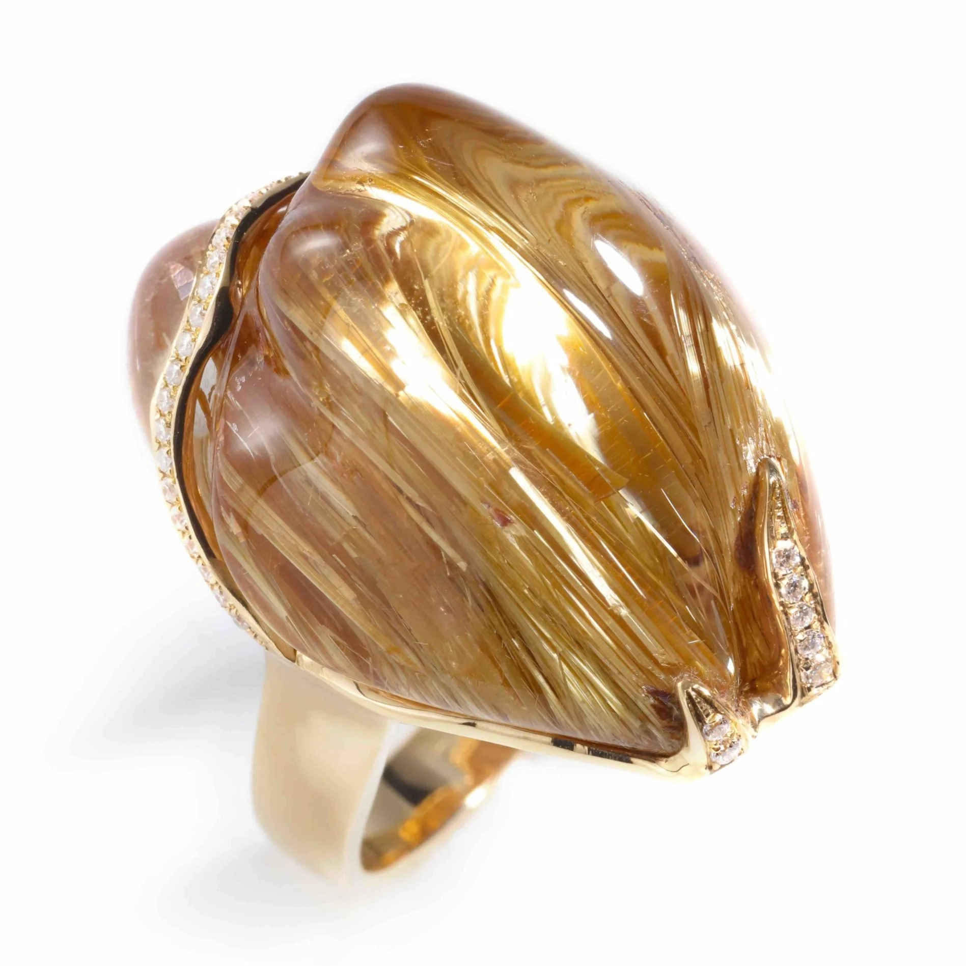 Rutilated Quartz Ring