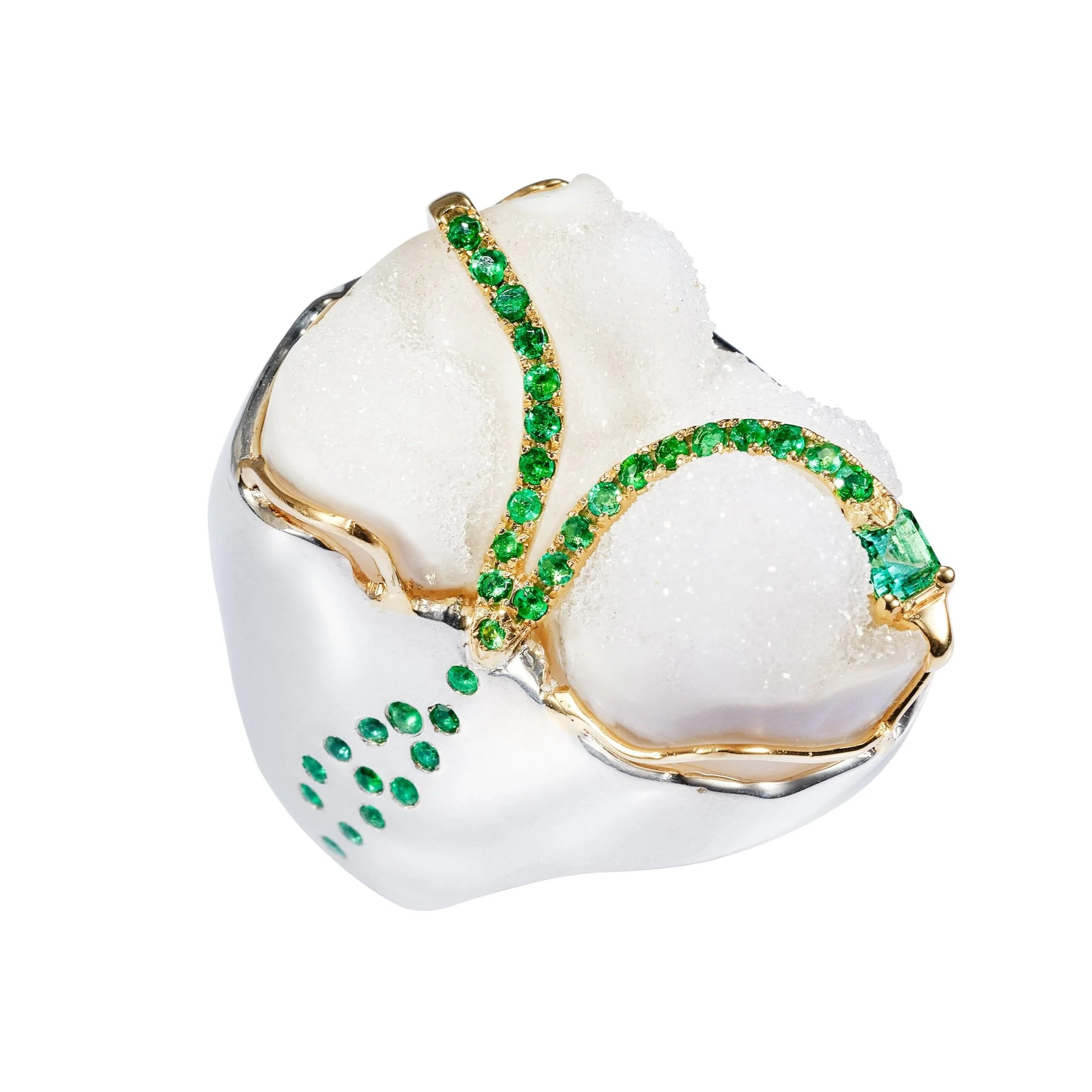 White Chalcedony Ring