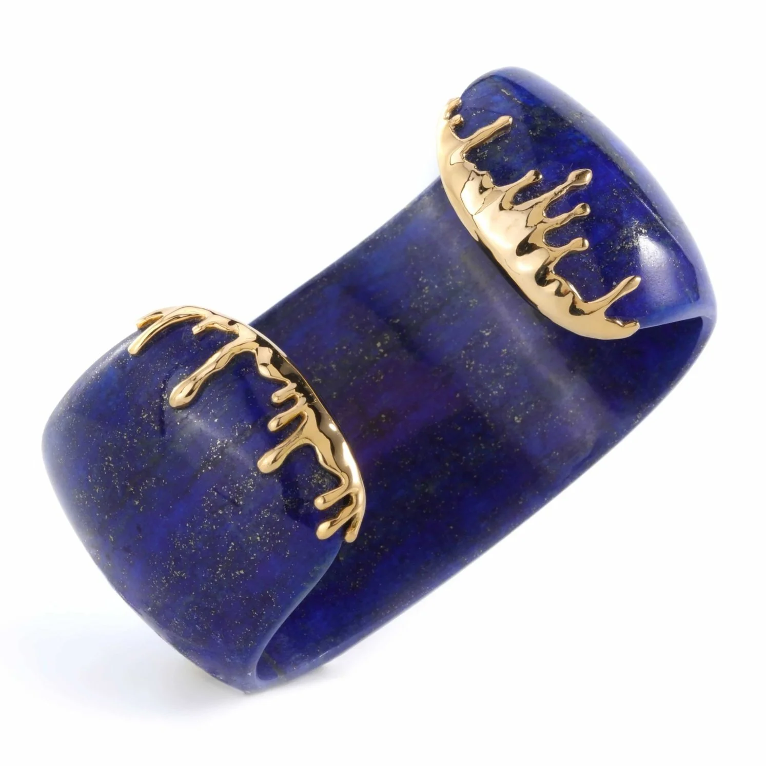 Lapis+lazuli+from+Afghanistan+bangle%2C+with+18+kts+melted+effect+gold+accents_%E5%89%AF%E6%9C%AC.jpg