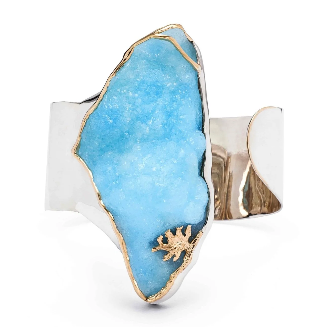 Hemimorphite+925+silver+18kts+white+++gold+plated+cuff+with+18kts+yellow+gold+enhancements18kts+_%E5%89%AF%E6%9C%AC.jpg