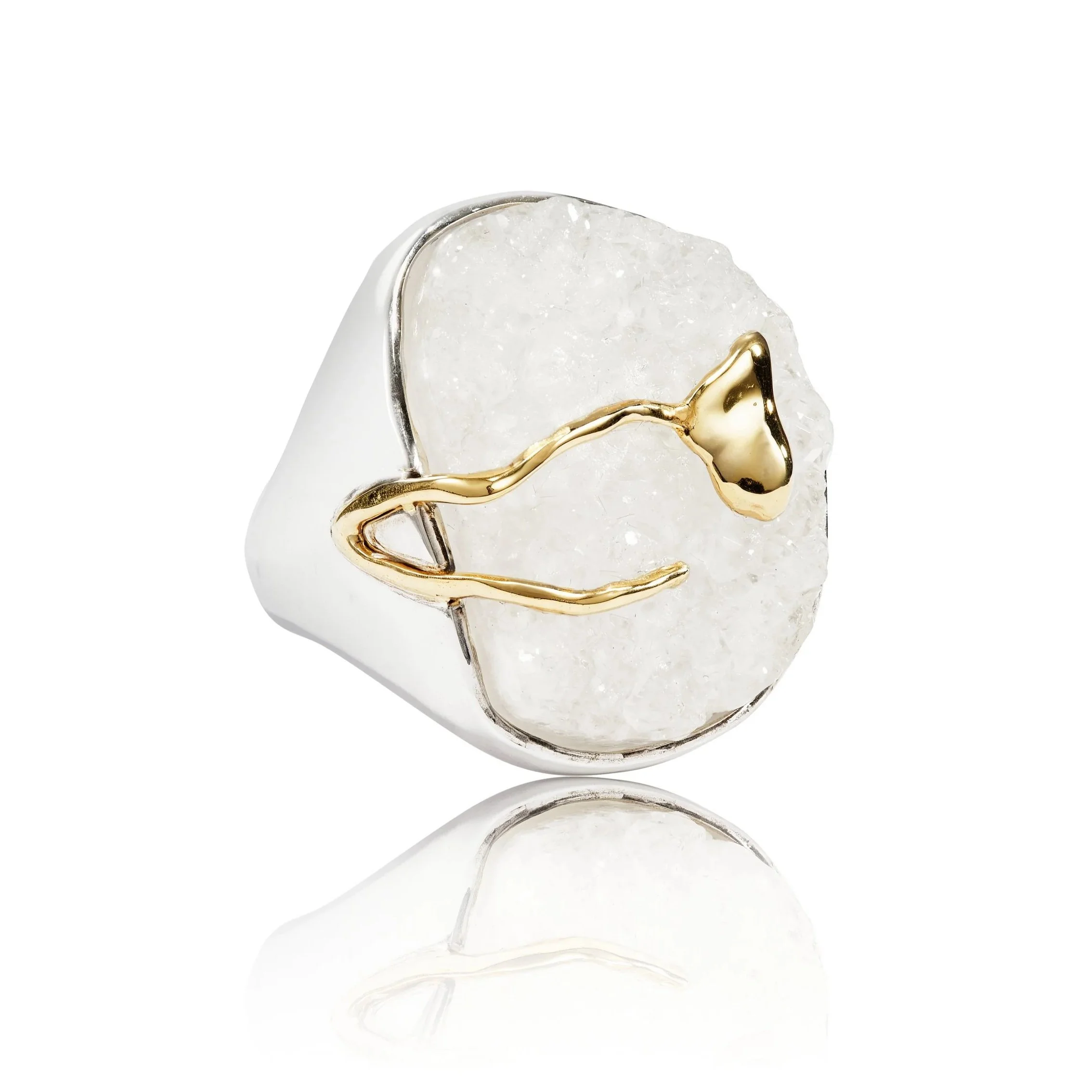 Drusy Quartz Ring