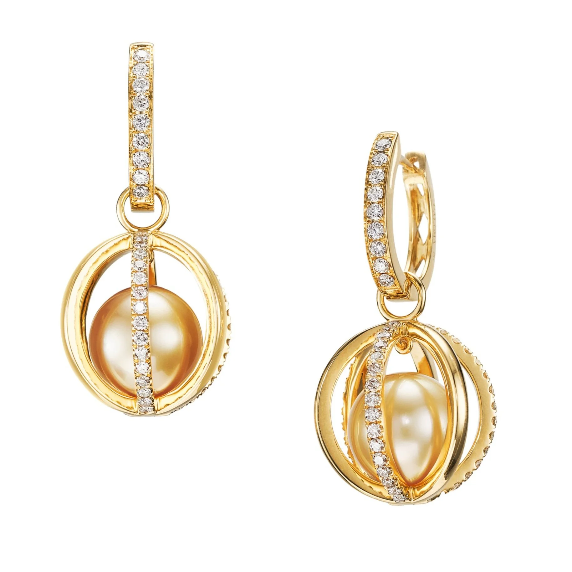 South Sea Golden Pearl Earrings