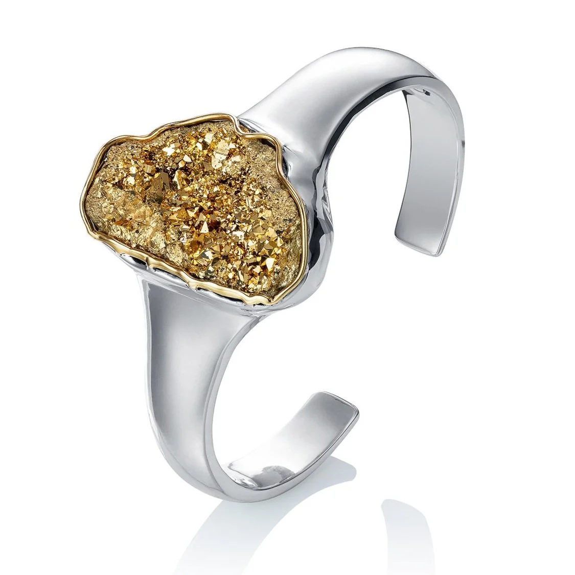 Golden Drusy Quartz Bracelet