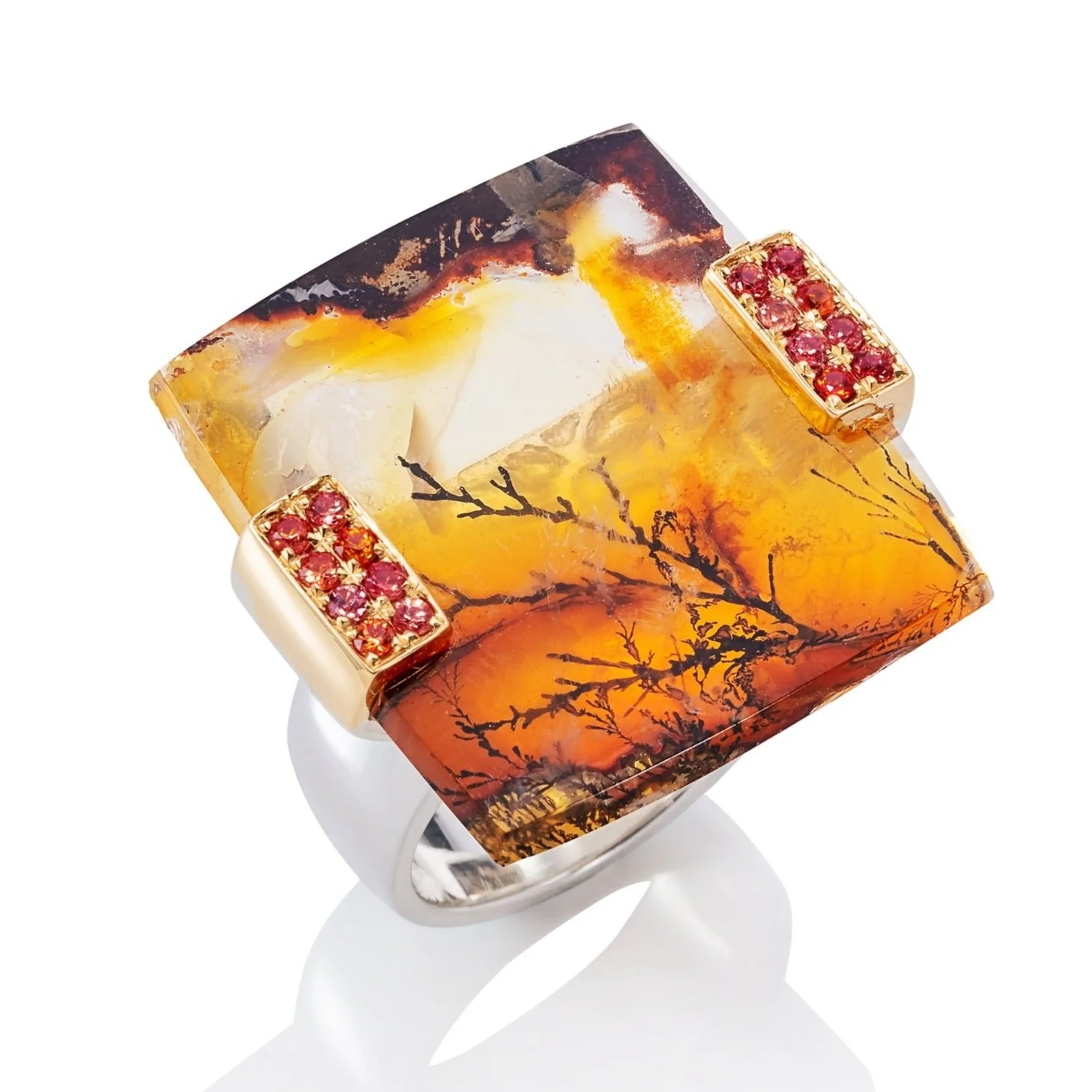 Dendritic Agate Ring