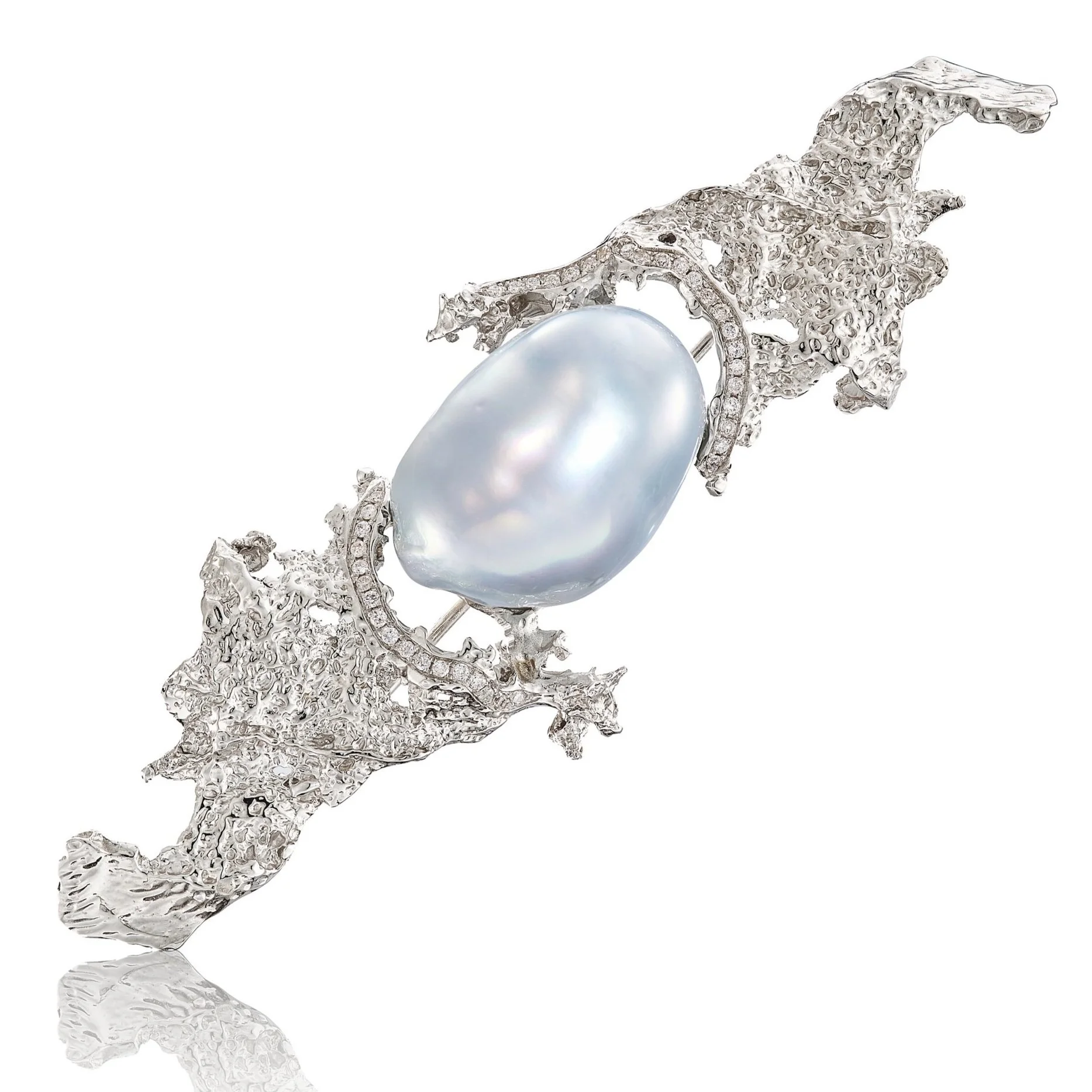 Australian Baroque Pearl Brooch