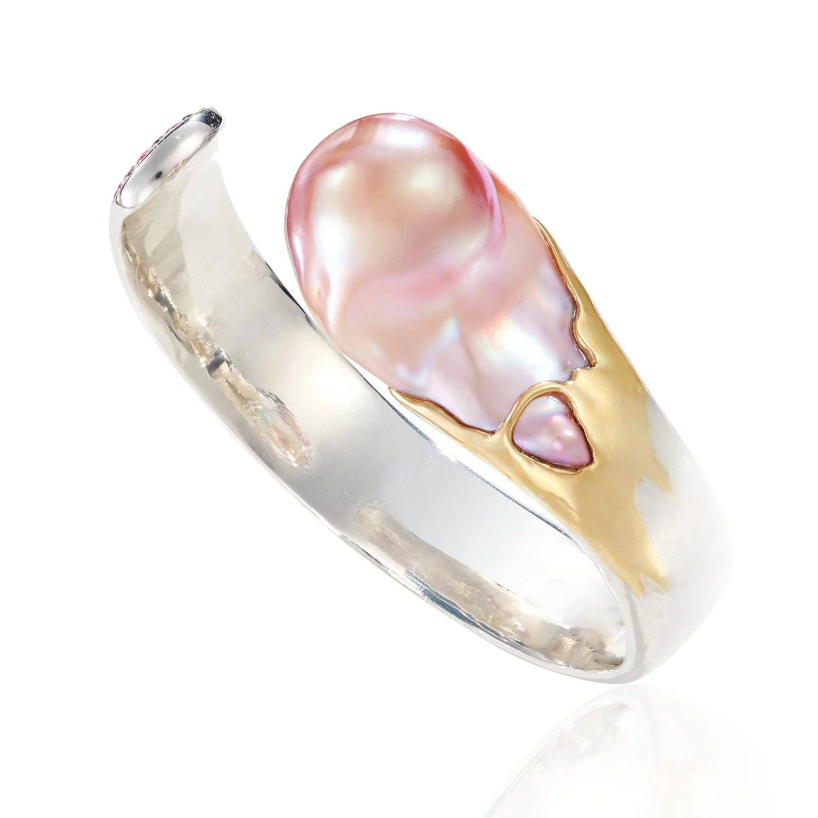 Pink Baroque Pearl Bracelet