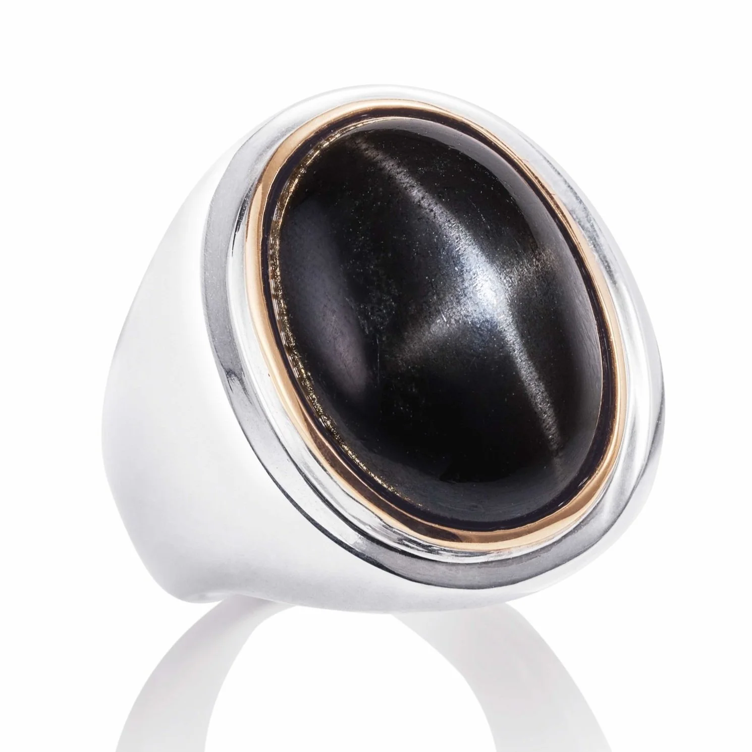 Black Star Diopside Ring