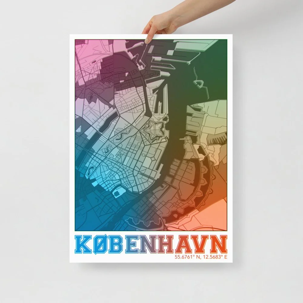 København i farver - plakat