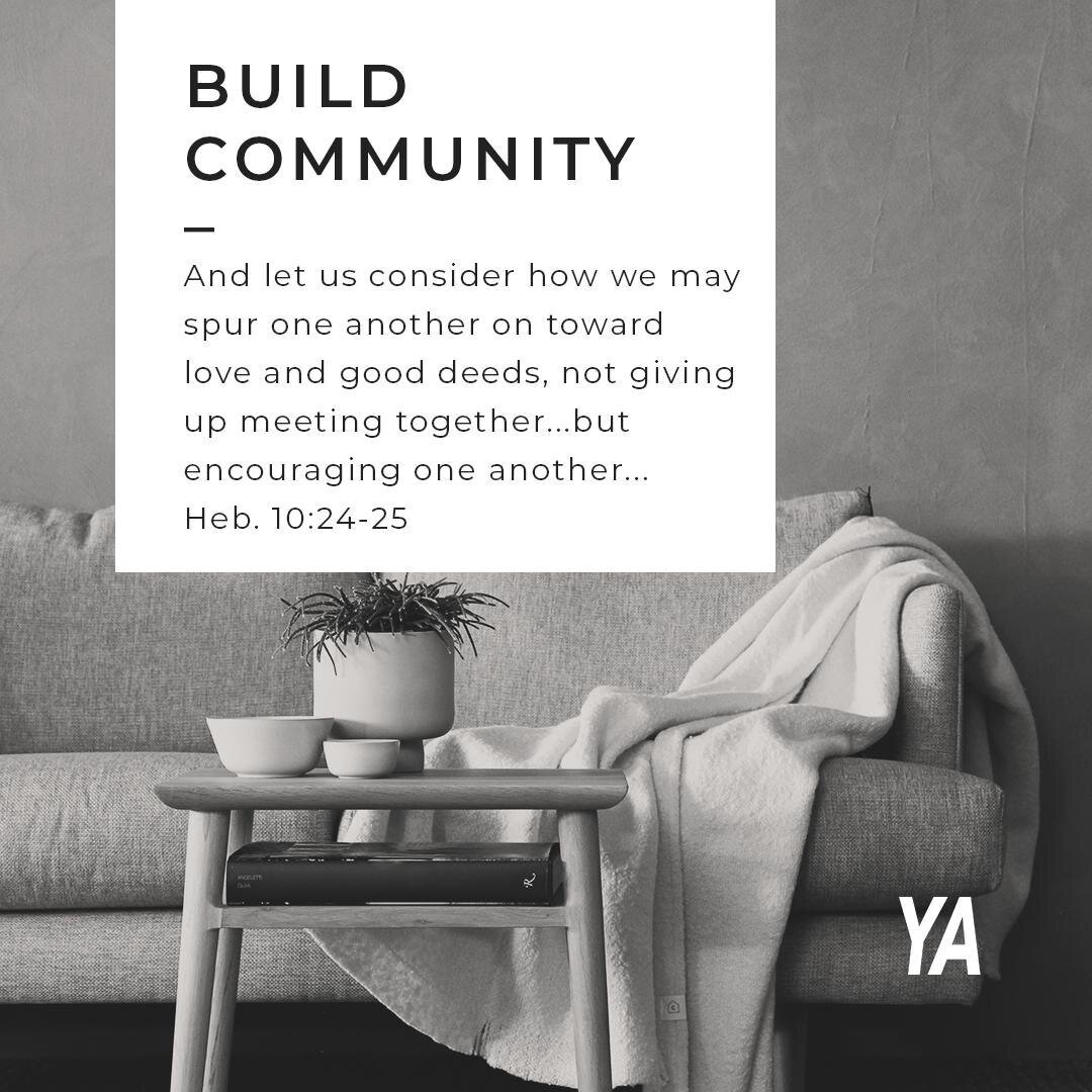 Young Adults Small Groups begin this week in host homes! If you're not connected to a group yet, we'd love to help! DM us for times and locations.