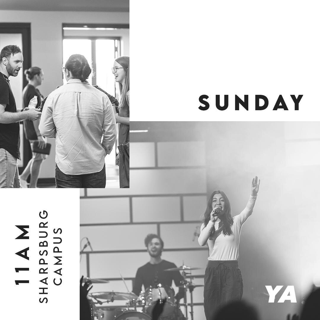 Sunday, one of our favorite days of the week! If you're looking for a church home on the weekend, we'd love to see you at our 11AM service at the Sharpsburg Campus!
