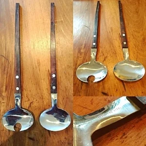 Salad Servers Stainless Steel and Teak.jpg