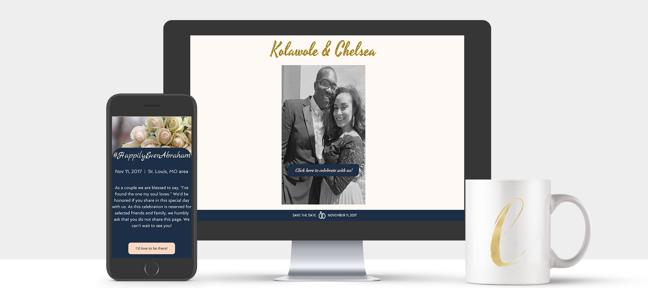 When time permits, I love to design digital wedding assets as well!