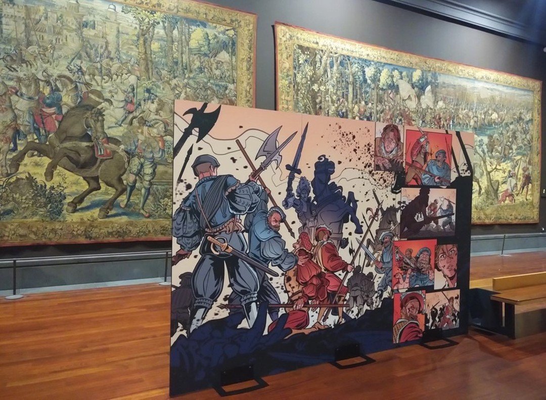 #comicbooks
Today the Capodimonte museum presented a comic book recounting the story of the Battle of Pavia. Fought almost 500 years ago between the troops of the French King Fran&ccedil;ois I and Hapsburg Emperor Charles V, this 1525 battle was a pi