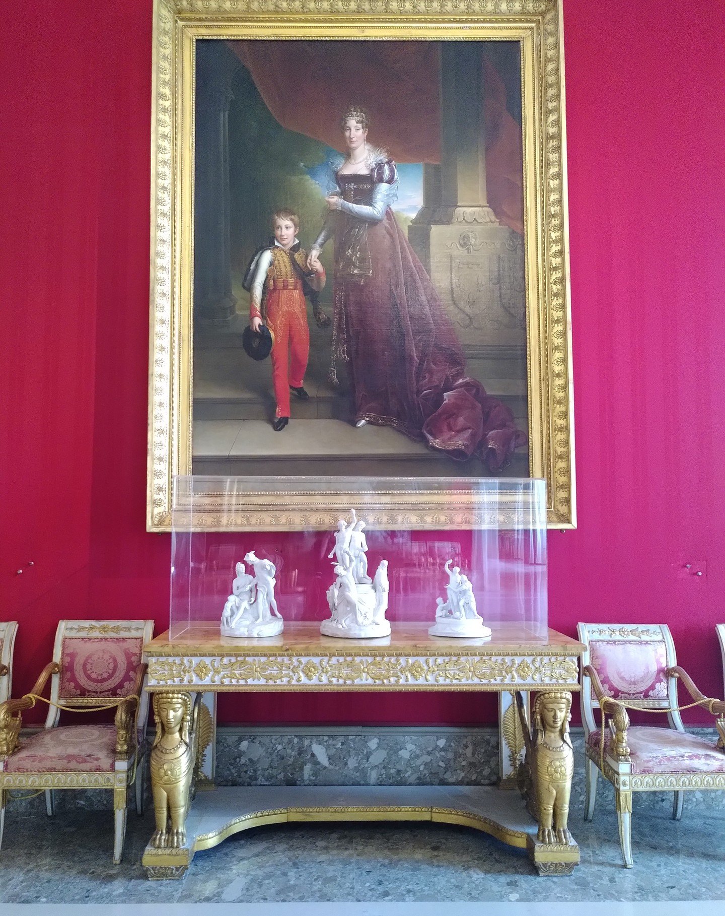 #mothersday 
Happy Mother's Day!

Hanging in the first floor galleries is this large portrait of a mother and son. Fran&ccedil;ois G&eacute;rard painted Maria Amalia, Duchess of Orl&eacute;ans, holding the hand of her eldest son Ferdinand Philippe, t