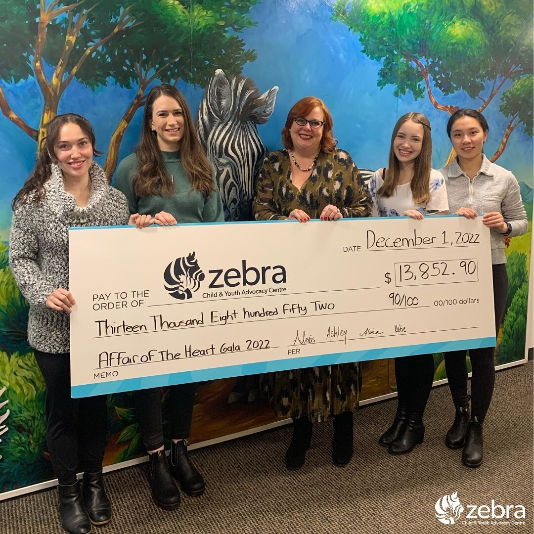 🥰 The generosity and support we receive from our community always warms our hearts! 

❤️ Thank you so much to the UAlberta medical students for choosing the Zebra Centre as the beneficiary of this year&rsquo;s Affair of the Heart Gala!

👏 We cannot