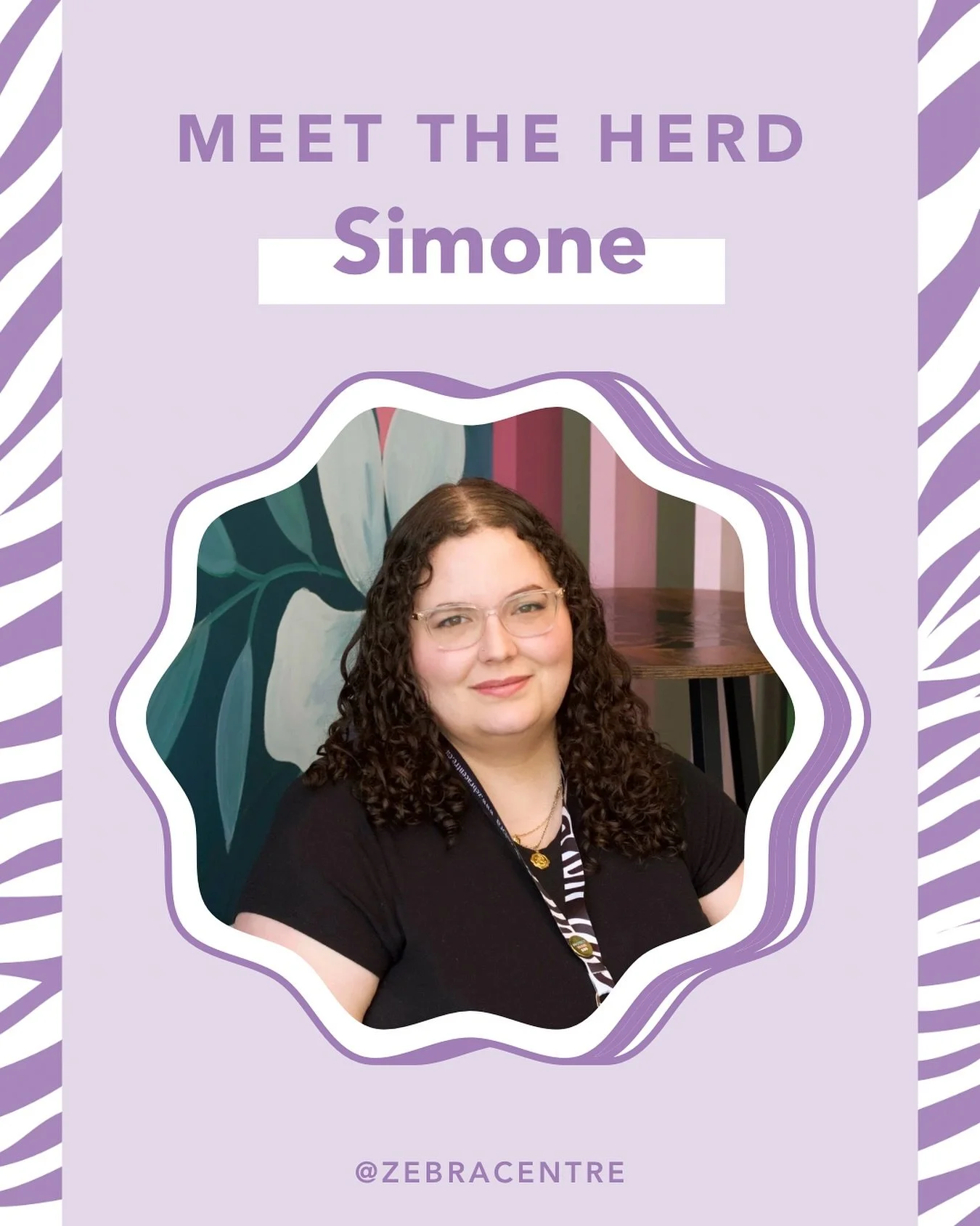 💜 Meet one of the Zebra Centre&rsquo;s Justice Navigators, Simone!&nbsp;

💬 &ldquo;I love being able to come to work every day and know that I can make small differences with big impacts.&rdquo;&nbsp;

🦓 In our latest blog post, Simone shares what
