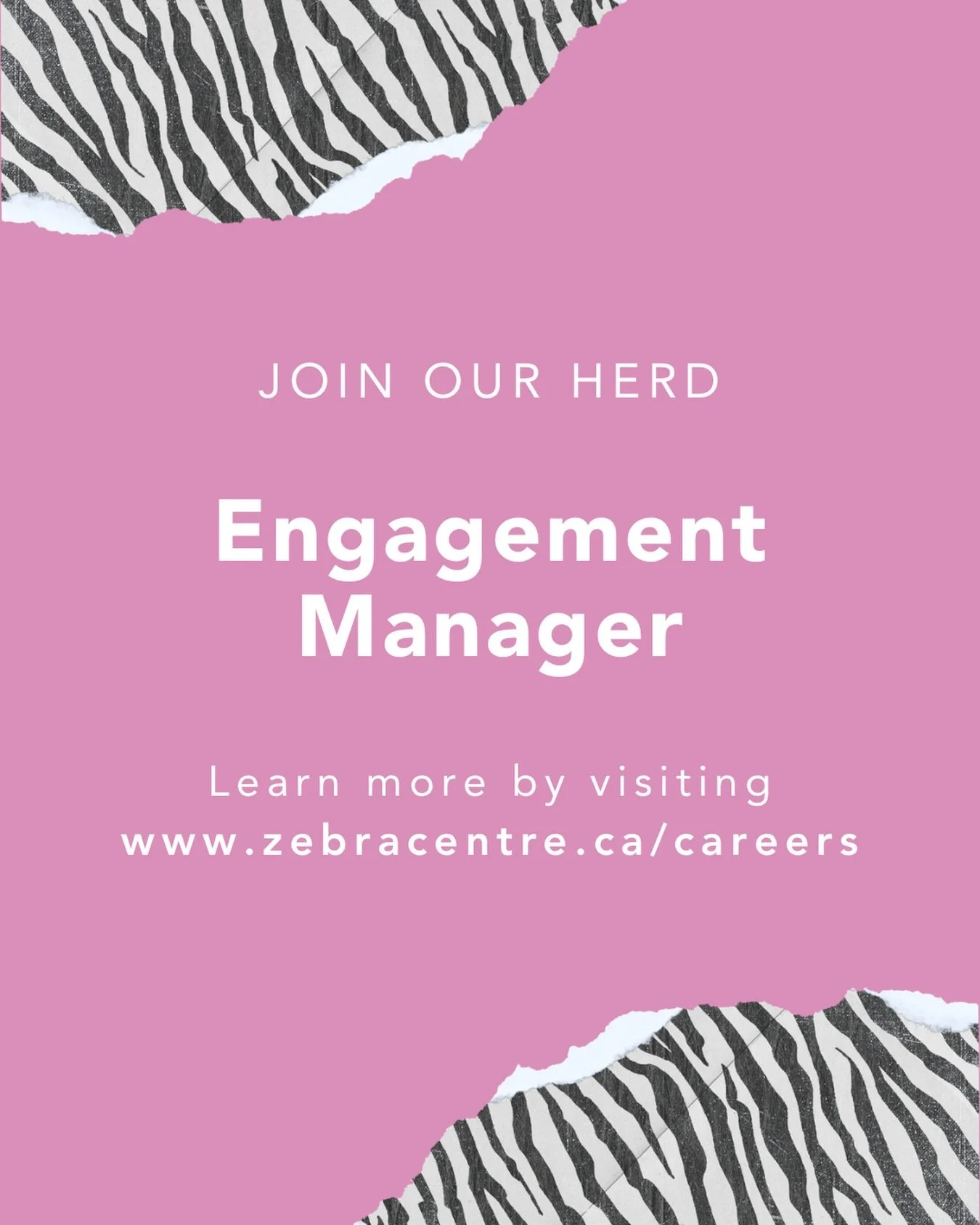 💗 We are hiring!

🦓 The Zebra Herd is looking for an Engagement Manager to join our team.
&nbsp;
➡️ You can learn more about this exciting opportunity when you visit the link in our bio.&nbsp;

#SafetySupportStrength