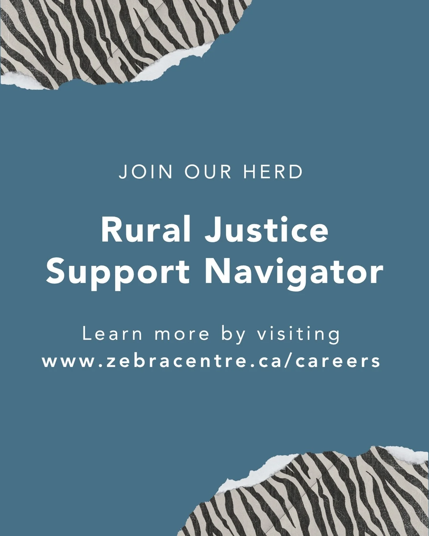 🦓 We are hiring!&nbsp;

💙 Our team is looking for a Rural Justice Supports Navigator to join the Zebra Herd.

➡️ For all the details about this amazing opportunity, please visit the link in our bio!

#SafetySupportStrength