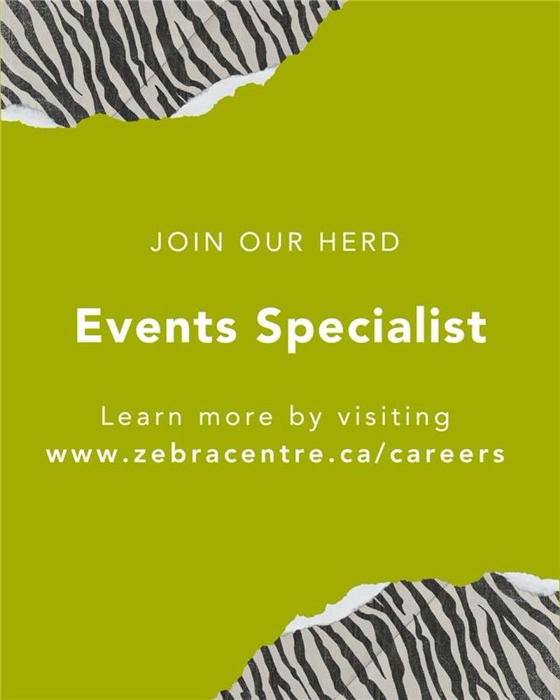 We&rsquo;re hiring! 🦓&nbsp;

The Zebra Centre is looking for an Events Specialist to join our herd.&nbsp;

If you are interested in this exciting opportunity to join our team, please visit the link in our bio. 

#SafetySupportStrength