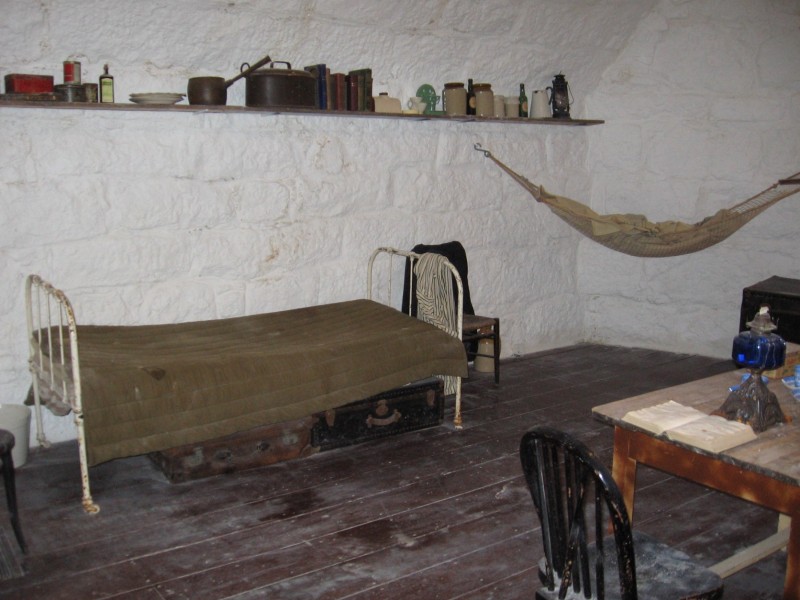 Haines's hammock and the living space of the Tower