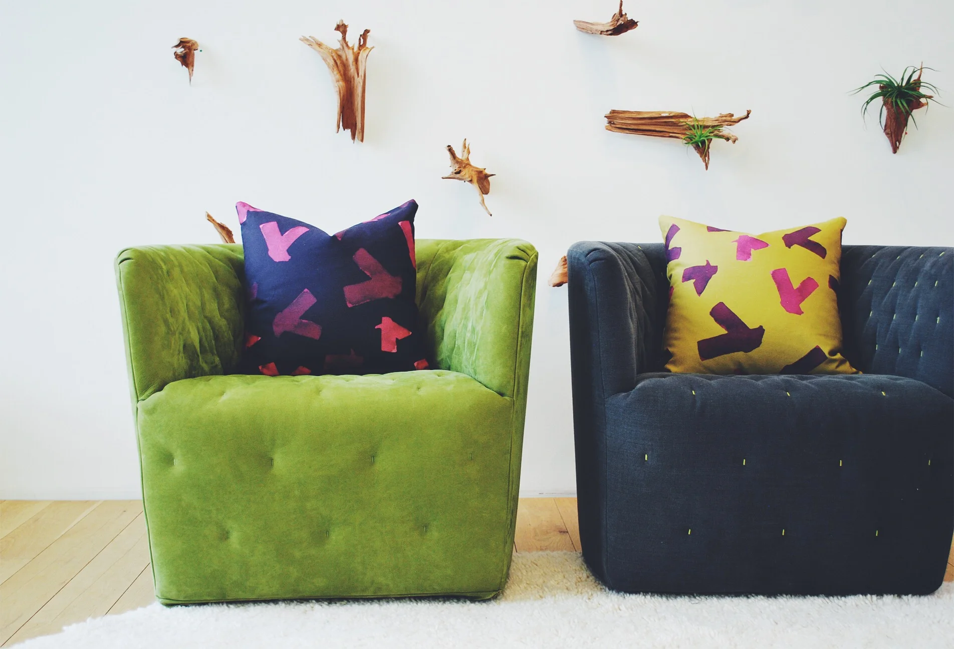 Graphic Hand Designed Textiles, Fabric To the Trade and custom, modern pillows by Grey Goods Studio