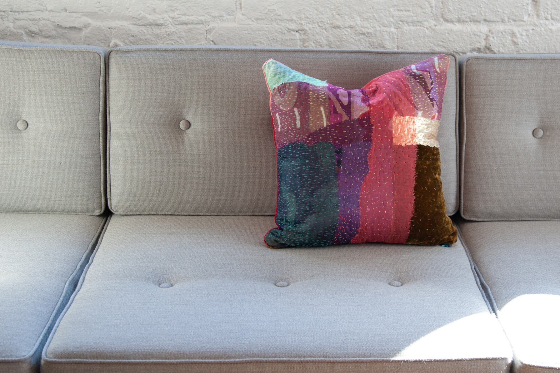 Stitched All Over Pillow